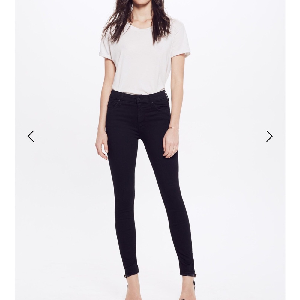 High waisted mother looker crop jeans Sz 32